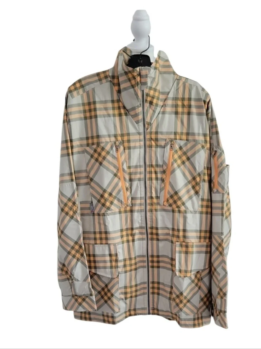 Nike Air Jordan Classic Cut Prowler Plaid Wind Break Jacket Size L